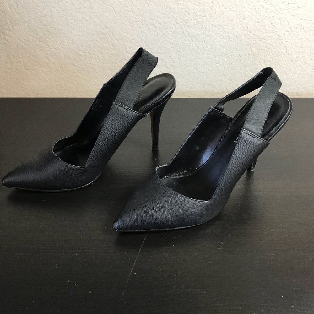 ALDO 9 Black slingback heels